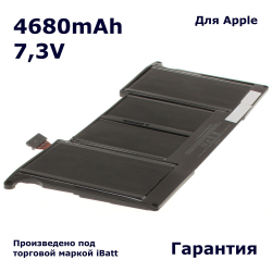Аккумуляторная батарея iBatt 4680mAh для ноутбука Apple MacBook Air 11" A1370 (A1406)
