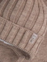 Шапка для девочки зимняя вязаная и снуд