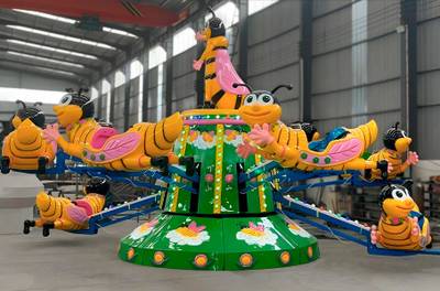 Электрическая Аттракцион карусель «В гостях у пчёлки», 8×8×4 м