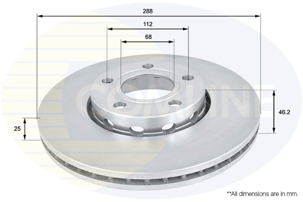COMLINE - ADC1417V-CML - Brake Disc