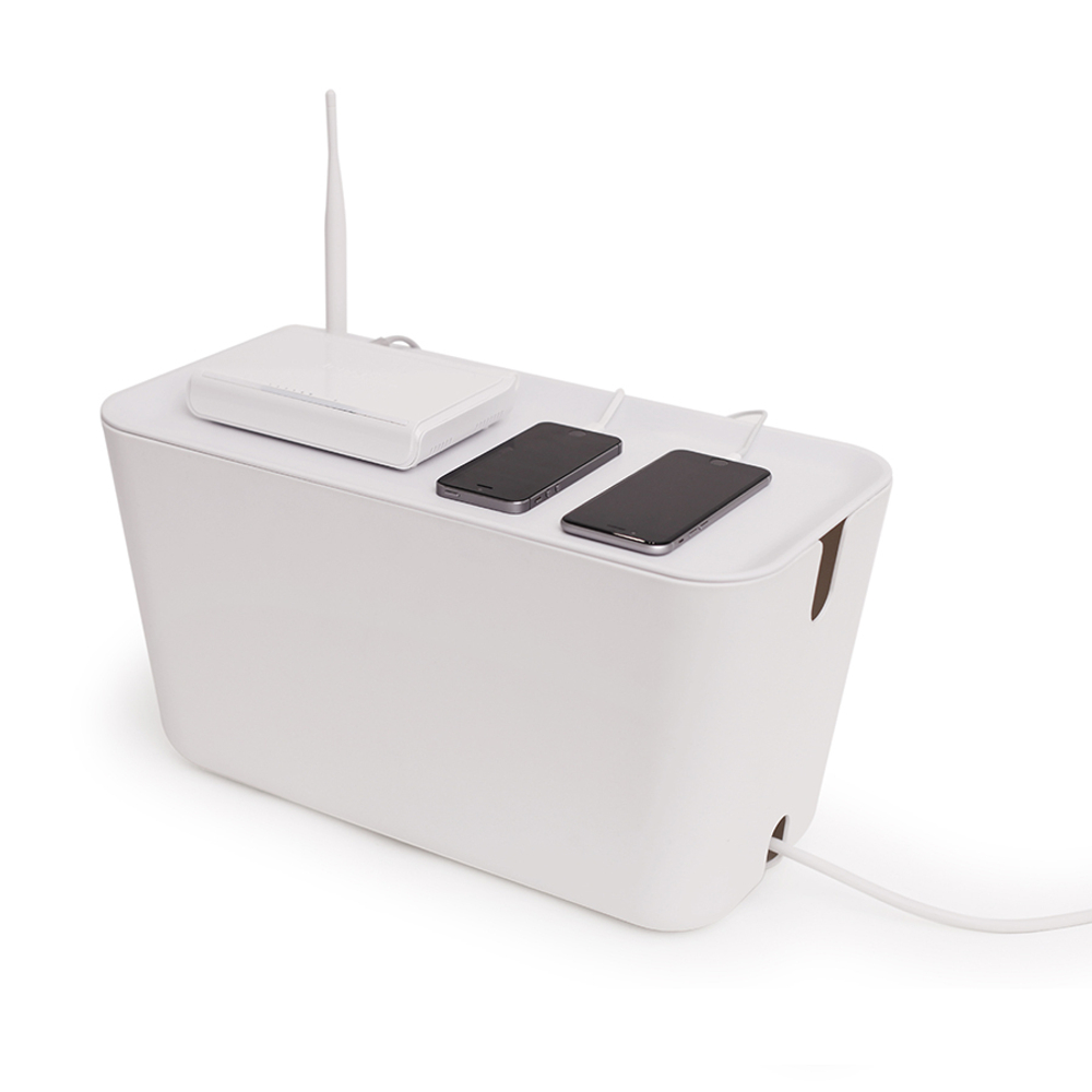 Органайзер для проводов cablebox большой белый