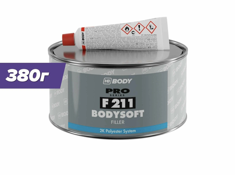 BODY PRO 211 SOFT Шпатлевка (0,38кг)