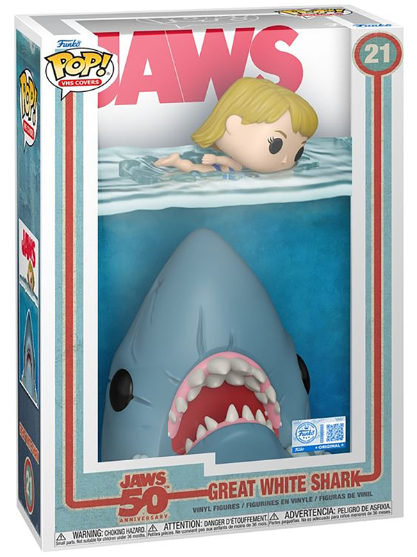 Фигурка Funko POP! VHS Covers Jaws 50th Great White Shark (Exc) (21) 87259