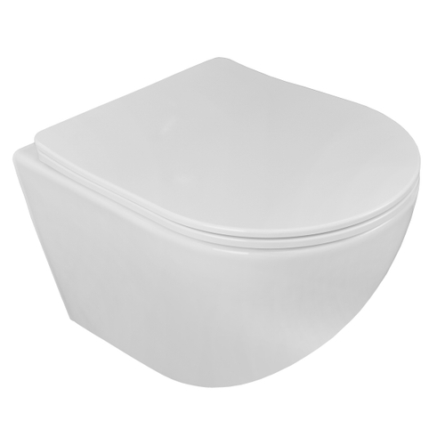 Унитаз подв Loranto ESTER 360х485х320 с сист смыва "Tornado", в комплекте с быстр сид микрол, 145332