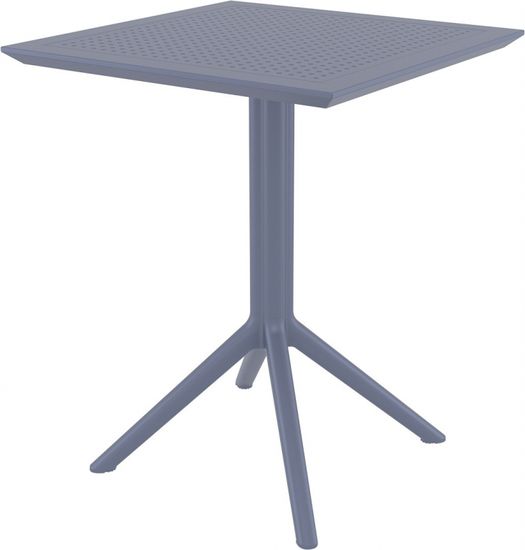 Стол пластиковый складной Sky Folding Table 60 темно-серый