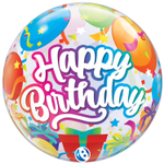 Шар Фольгированный Сюрприз Bubble Прозрачный (Ассорти)