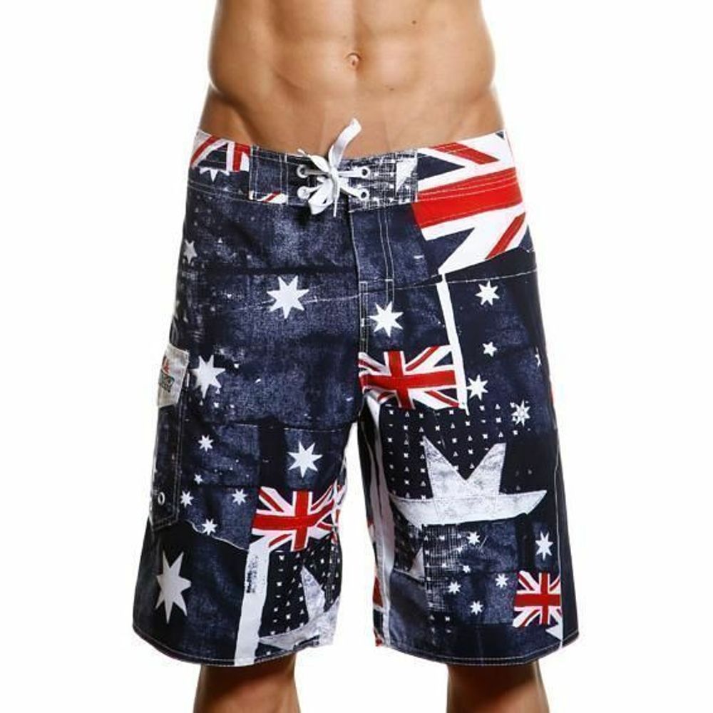 Мужские пляжные шорты Abercrombie&amp;Fitch темно-синие Great Britain