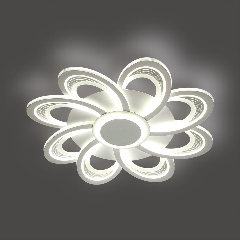 8198/95L LEDIO LN25 белый, металл/акрил Потолочный светильник с пультом ДУ 3000-6000К LED 95W 220V MANILA