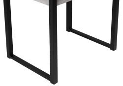 Стол Форли 90(150)х67х77 бетон / черный матовый