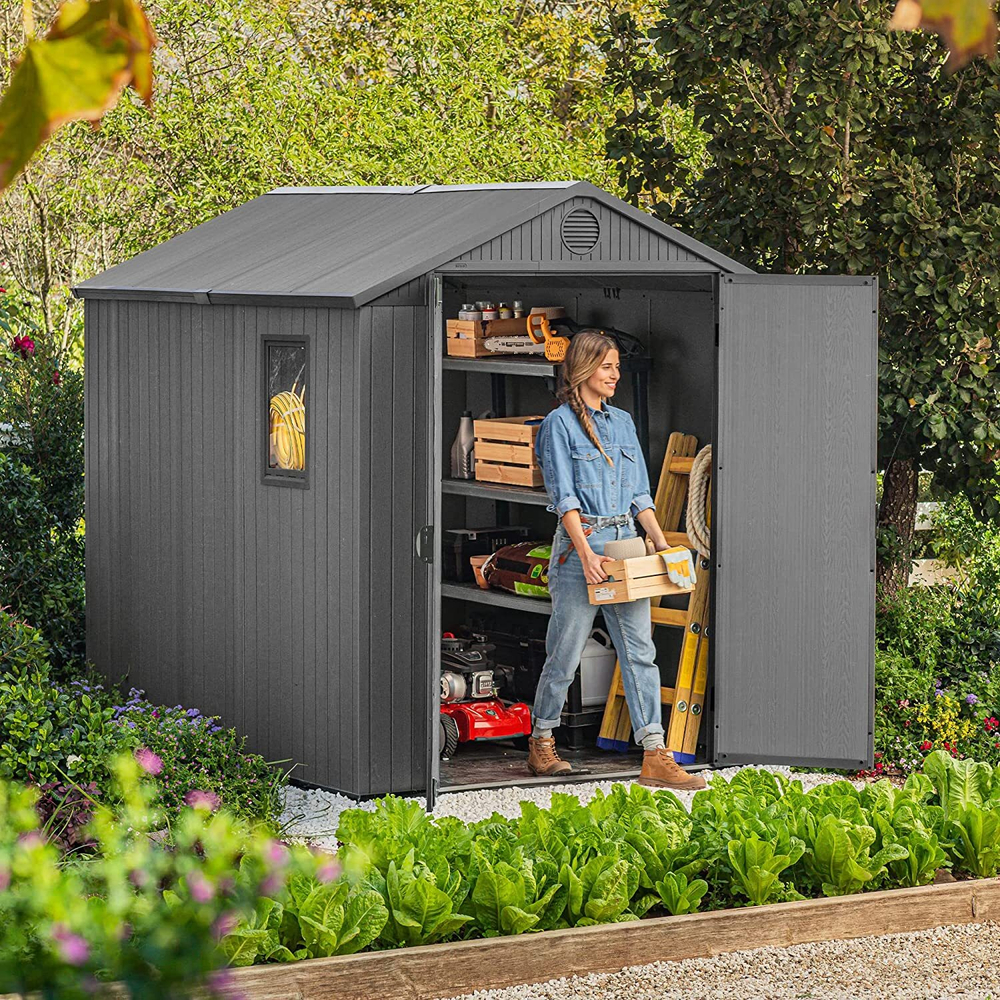 Пластиковый сарай Keter Darwin 6x8 grey