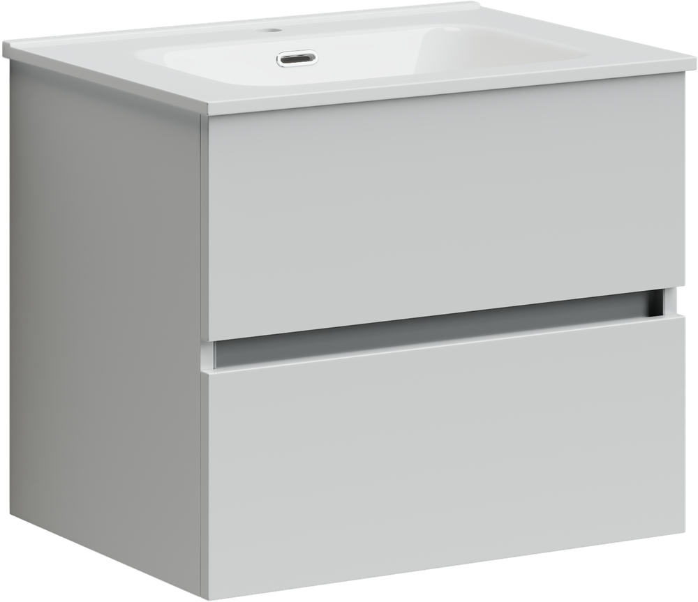 Тумба с раковиной Sancos Urban, 59 см., ламинат белый, UR60W