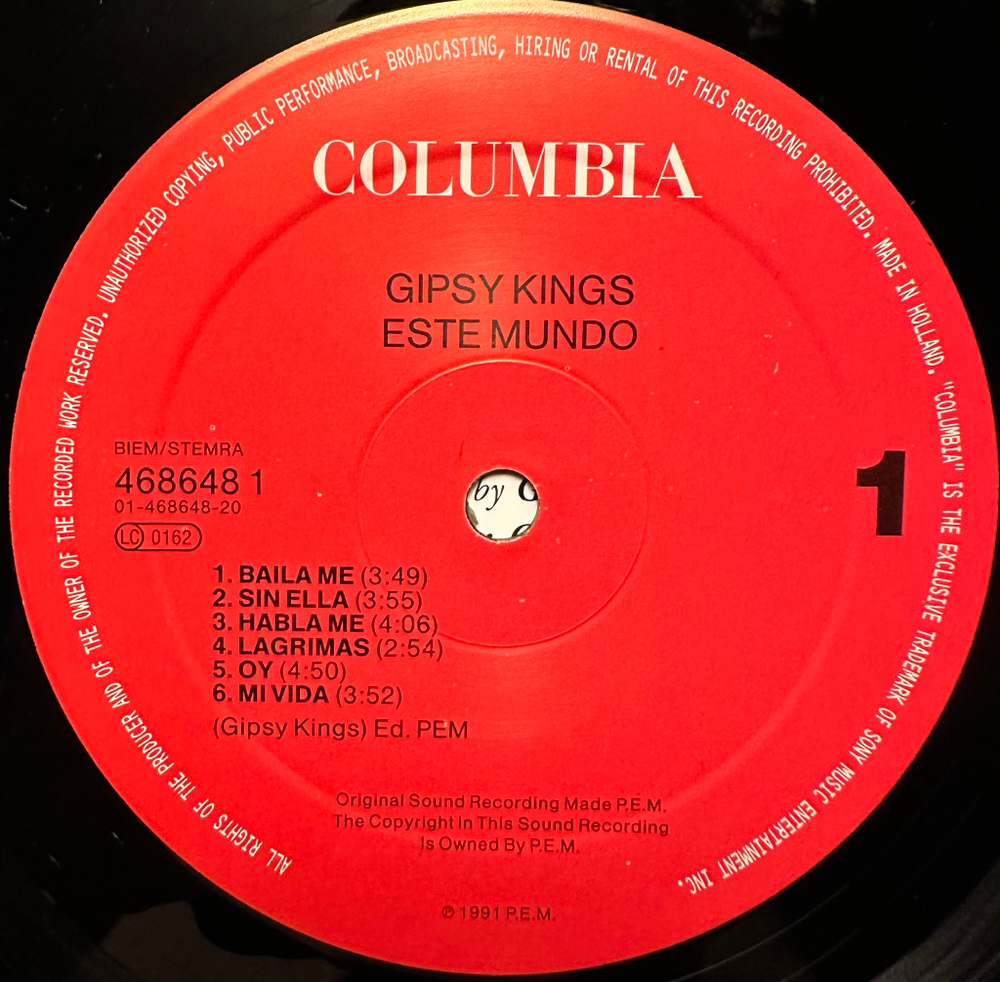 Gipsy Kings - Este Mundo (Голландия 1991г.)
