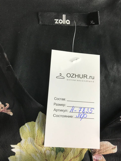 Платье Zolla с красивыми цветами, маркировка XL, визуально на 50 размер