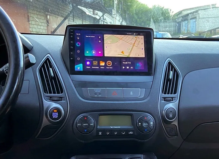 Магнитола для Hyundai iХ35, Tucson 2 2009-2015 (без штатного усилителя) - Teyes CC3 монитор 9" QLED на Android 10, ТОП процессор, 4Гб+32Гб, CarPlay, 4G SIM-слот