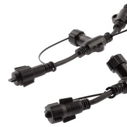 Разветвитель ЭРА ERAPS-R для гирлянд IP65 20 гнезд 2 метра каучук черный