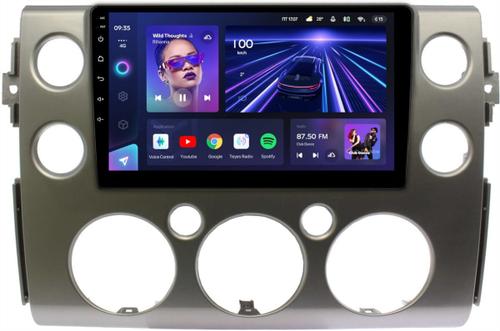 Магнитола для Toyota FJ Cruiser 2005-2022 (рамка серая) - Teyes CC3 монитор 9" QLED на Android 10, Быстрая, CarPlay, 4G SIM-слот
