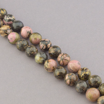 Нитка Родонит 39 см. 12 мм.