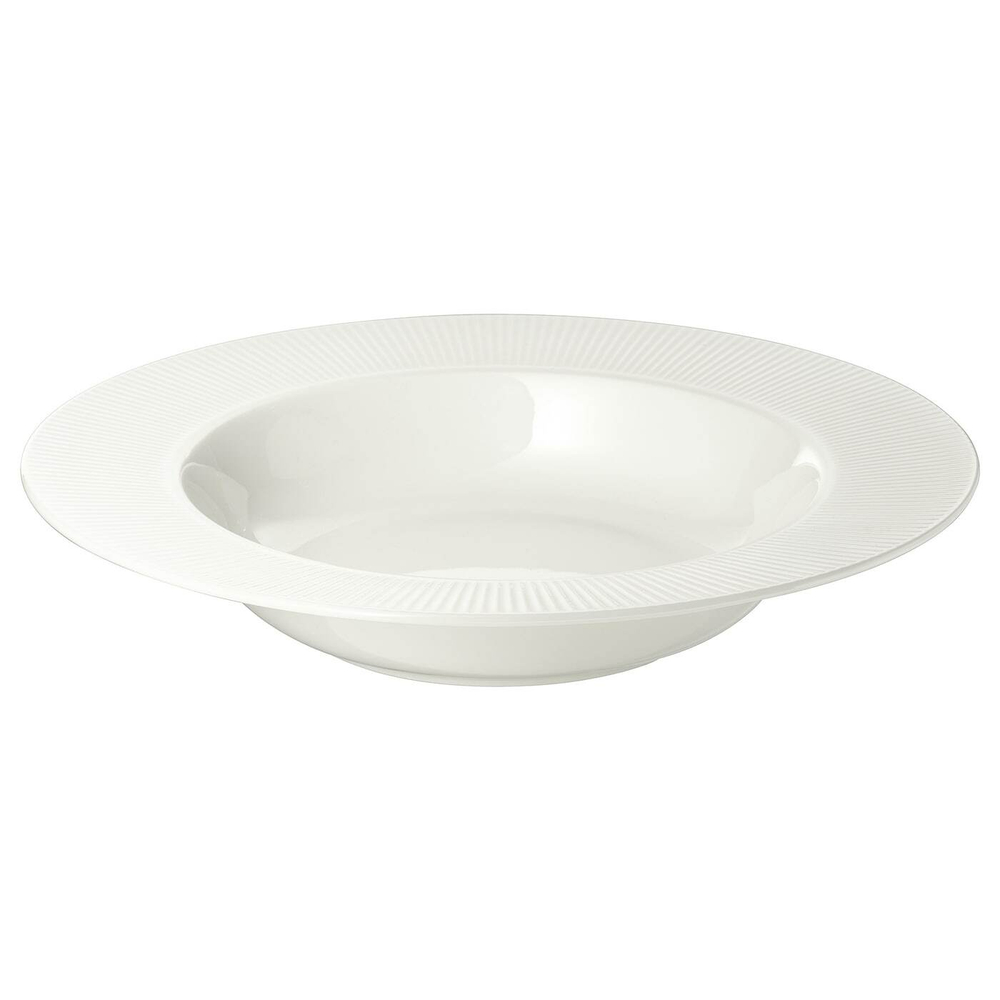 IKEA OFANTLIGT  (ИКЕА ОФАНТЛИГТ)  -  Глубокая тарелка, белая, 24 см