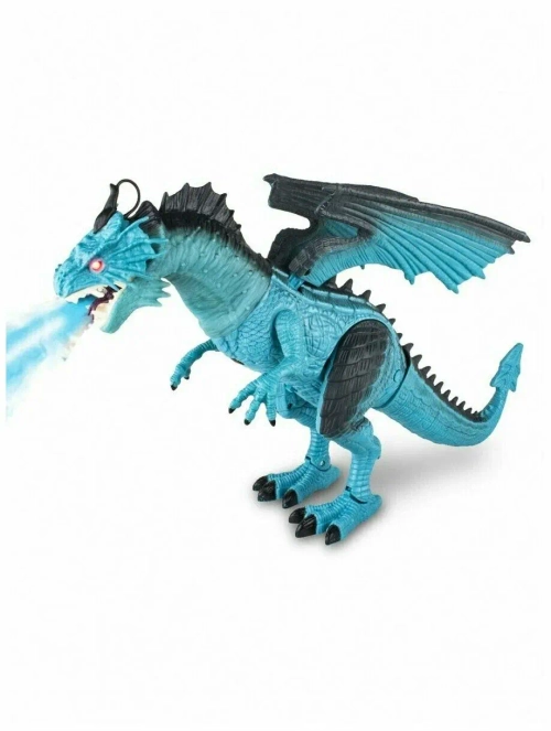 Радиоуправляемый дракон дышит паром красный