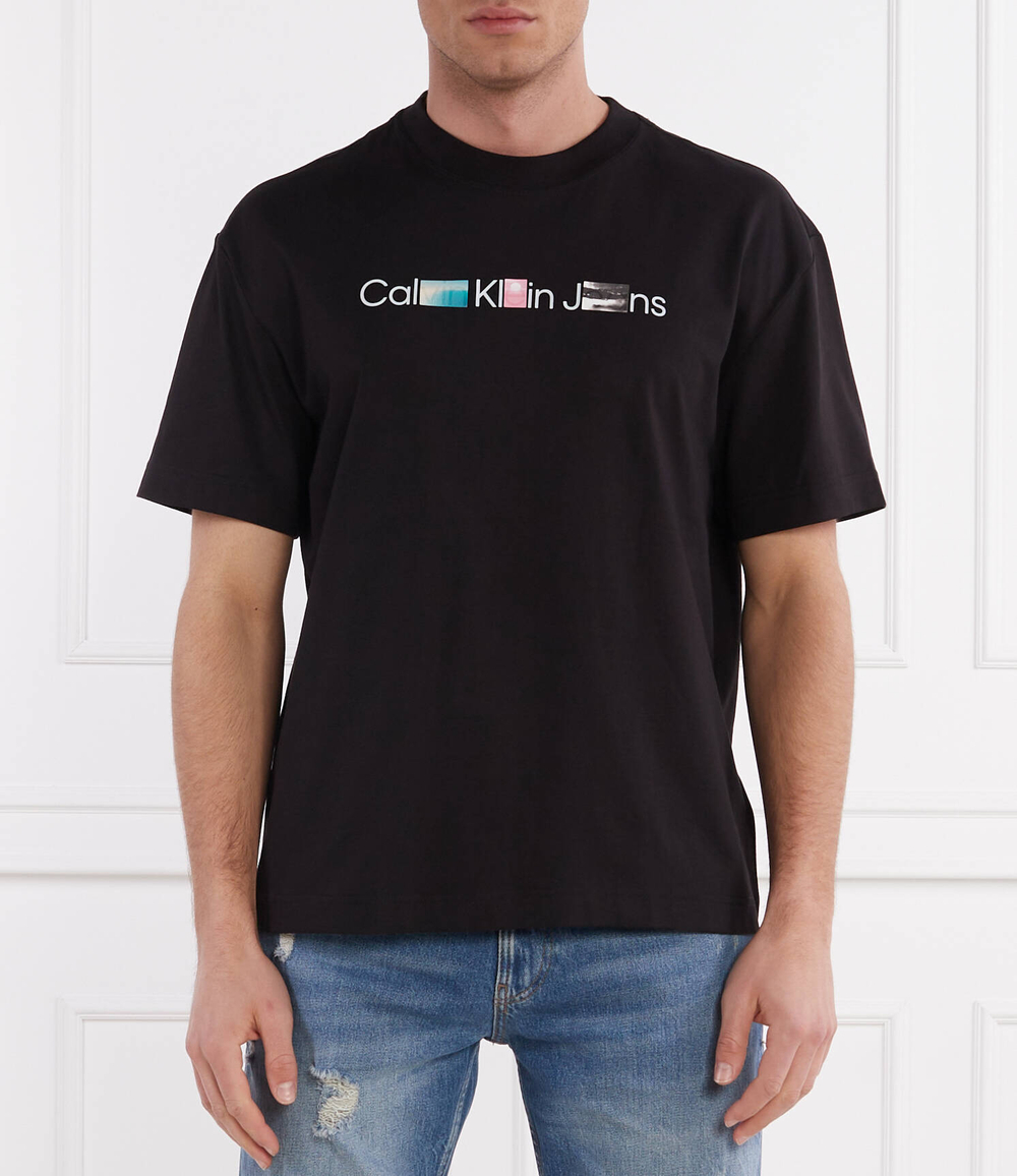 Футболка PHOTOPRINT INSTITUTIONAL CALVIN KLEIN JEANS - черный(J30J325195)