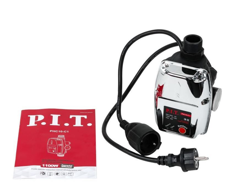 Блок автоматики PHC10-C1 (1100Вт, пусковое давление 1-1.3 бар, максимальное давление 10 бар) P.I.T.