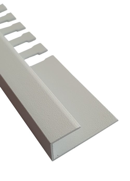 АПLг 10мм "DO-1" 2,7м Белый муар L-об. гиб. полимер. алюм.