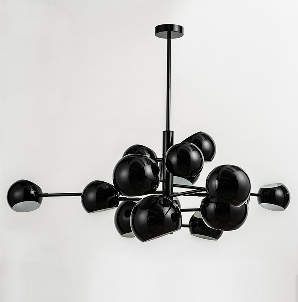 Ceiling design lamp Kopra Burst No 433 by David Weeks Studio (Black)