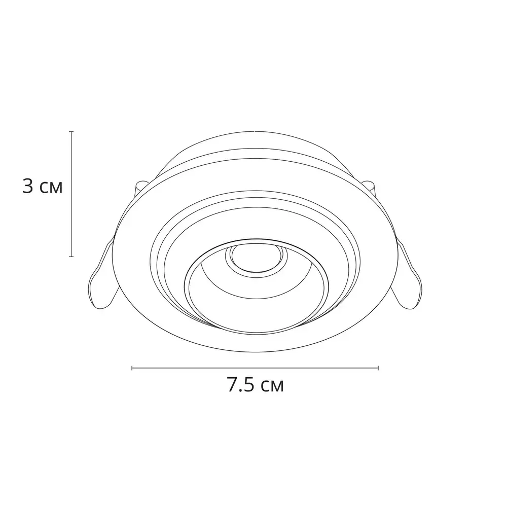 Точечный встраиваемый светильник Arte Lamp