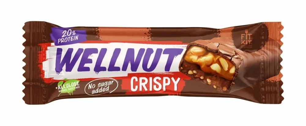 Батончик протеиновый Wellnut Crispy (Fit Kit)