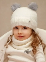Шапка зимняя вязаная и снуд