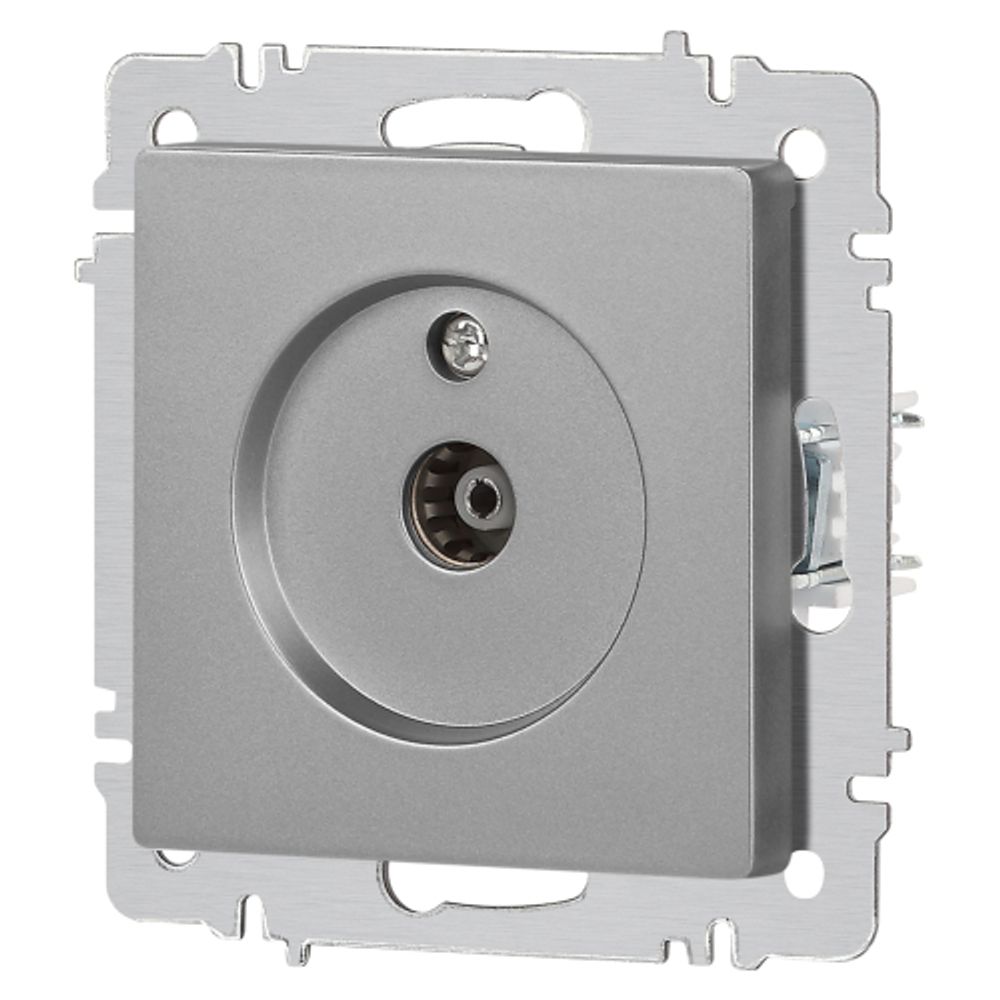 Розетка Intro Accent 6-301-03 TV одиночная, IP20, СУ, алюминий