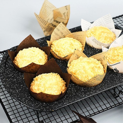 Форма бумажная «Тюльпан», 5х8 см (белая газета, 200 штук)