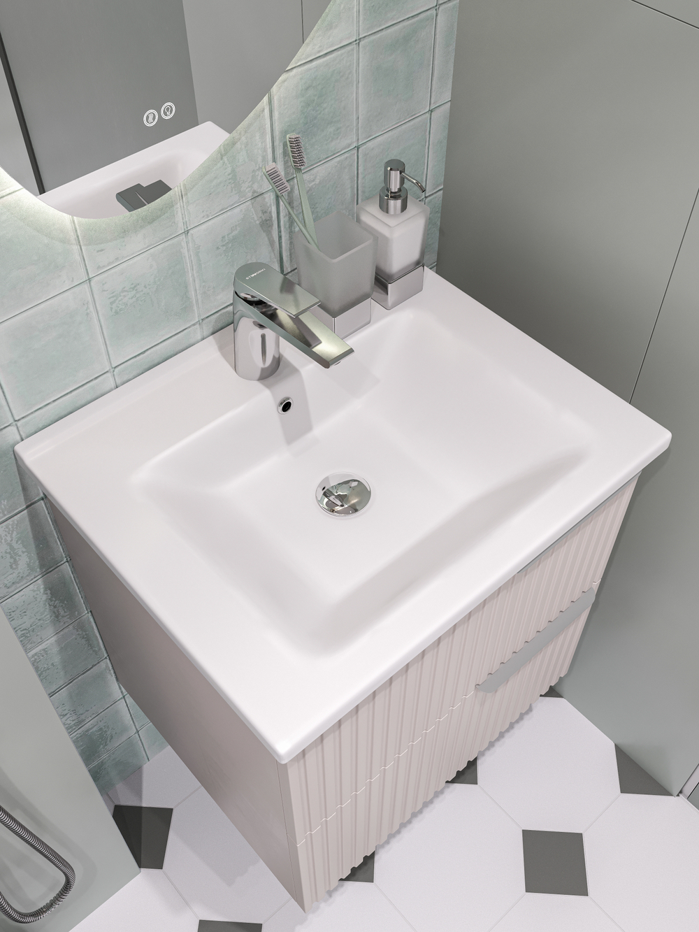 Смеситель для раковины STWORKI Монтре S30010CR хром