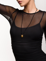 Колье "Zircon heart" Gold