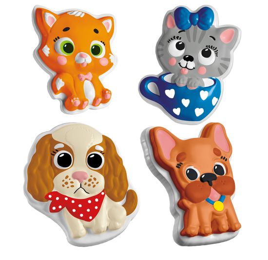 Магниты из гипса под роспись "Кошечки, собачки"