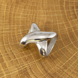 Бусина для кожаного шнура ПЕРЕПЛЁТ, нержавеющая сталь