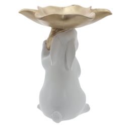 GAEM Фигурка декоративная "Заяц" с подносом, L17,5 W17,5 H20,5 см