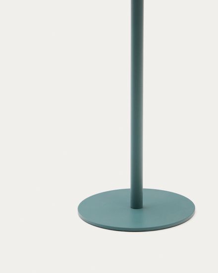 Настольная лампа Aldet из бирюзового веревочного шнура на солнечной батарее