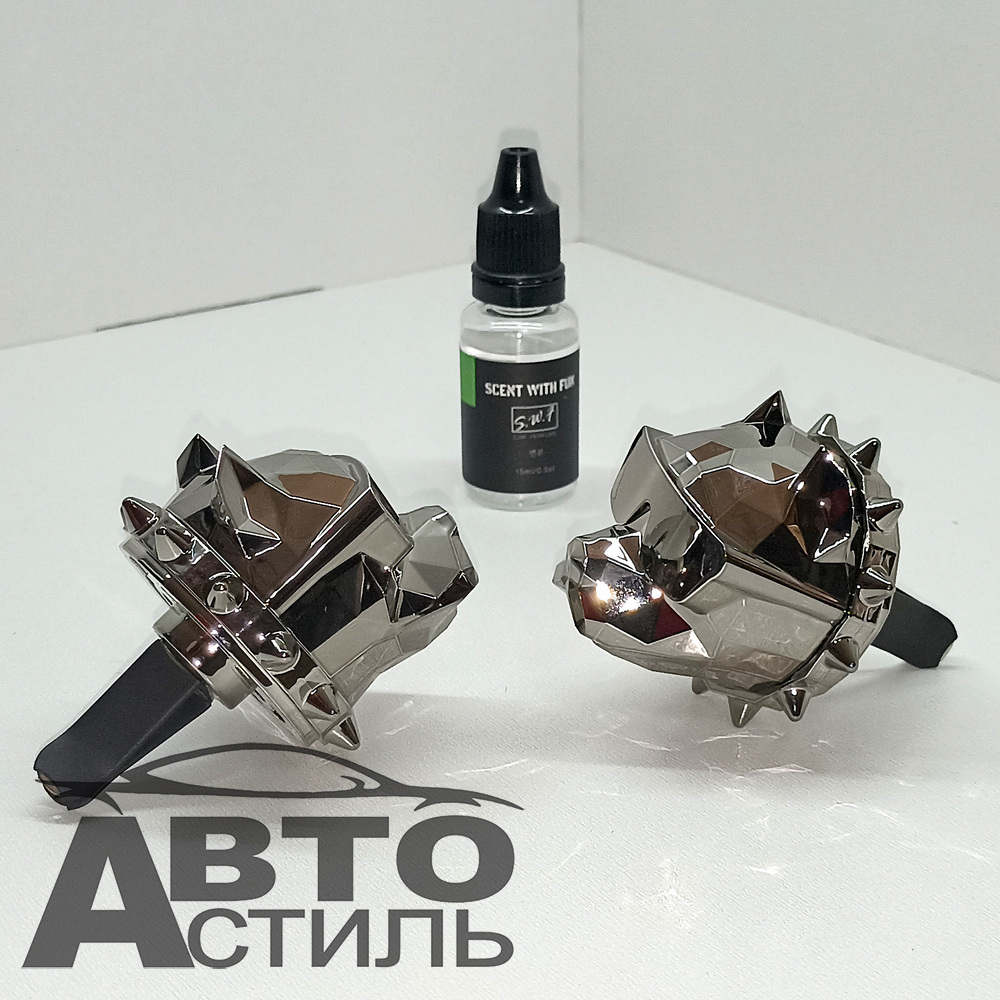 Ароматизатор-игрушка -на обдув- Собачки ПИТБУЛЬ - YC-35DGG Gun color