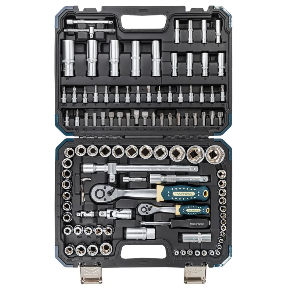 Набор инструментов 180пр. 1/4'', 3/8'', 1/2''(6гр.) RockFORCE LIGHT RF LIGHT-41802-5