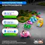 Детский электромобиль для базы отдыха «Городской патруль» двухместный, всепогодный