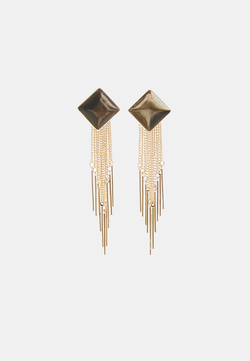STRADIVARIUS Каскадные серьги-цепочки, золотой