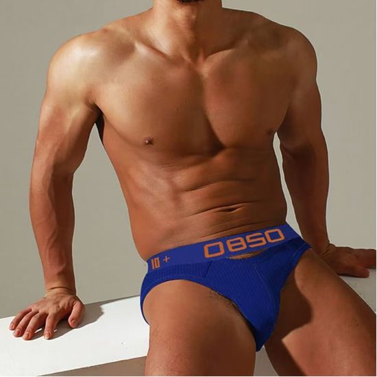 Мужские трусы брифы синие BS BS3513-9