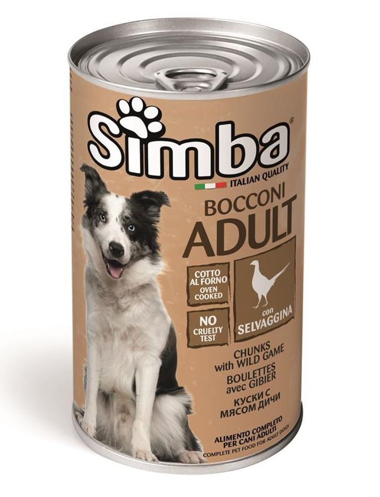 Simba Dog консервы для собак кусочки дичи 415 гр