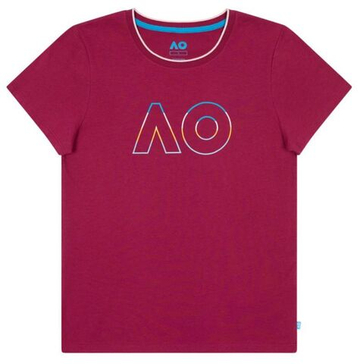 Женская теннисная футболка Australian Open Logo - Розовый