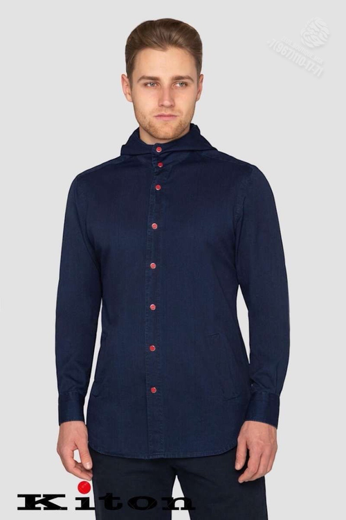 Рубашка с капюшоном Kiton