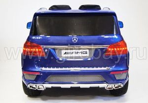 Детский электромобиль River Toys Mercedes-Benz GL63 синий фото №6