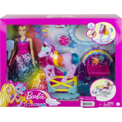 Barbie Dreamtopia - Набор кукол принцессы и единорога Туалетная наука GTG01