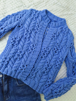 Бомбер ажурный "Весенний вальс"