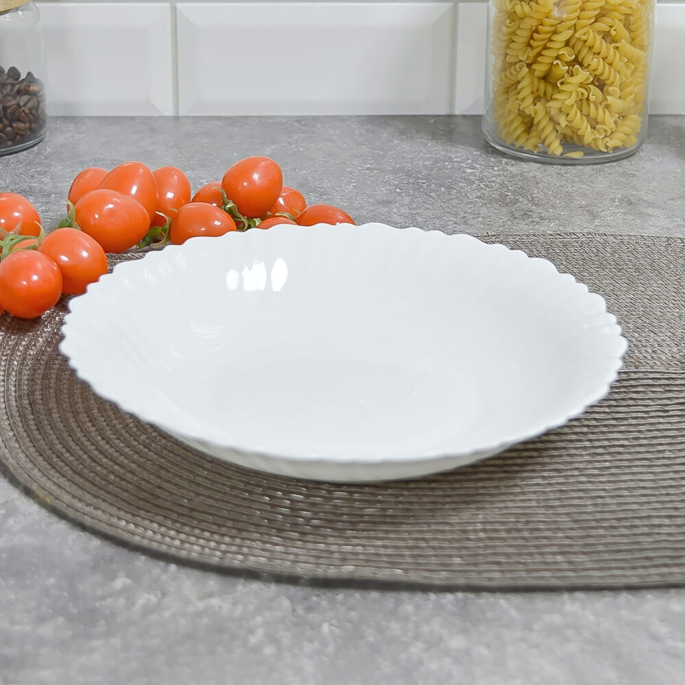 Тарелка суповая 21,5см Без деколи, стеклокерамика